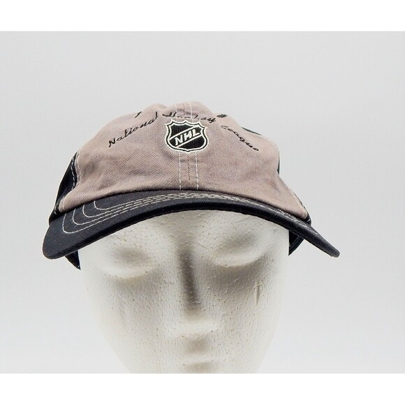 1917 NHL National Hockey League Zephyr Adjustable Strap Back Cap Hat Black - Picture 2 of 13